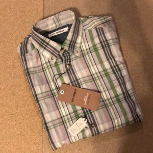 Ben Sherman Madras Plaid long sleeve button down
